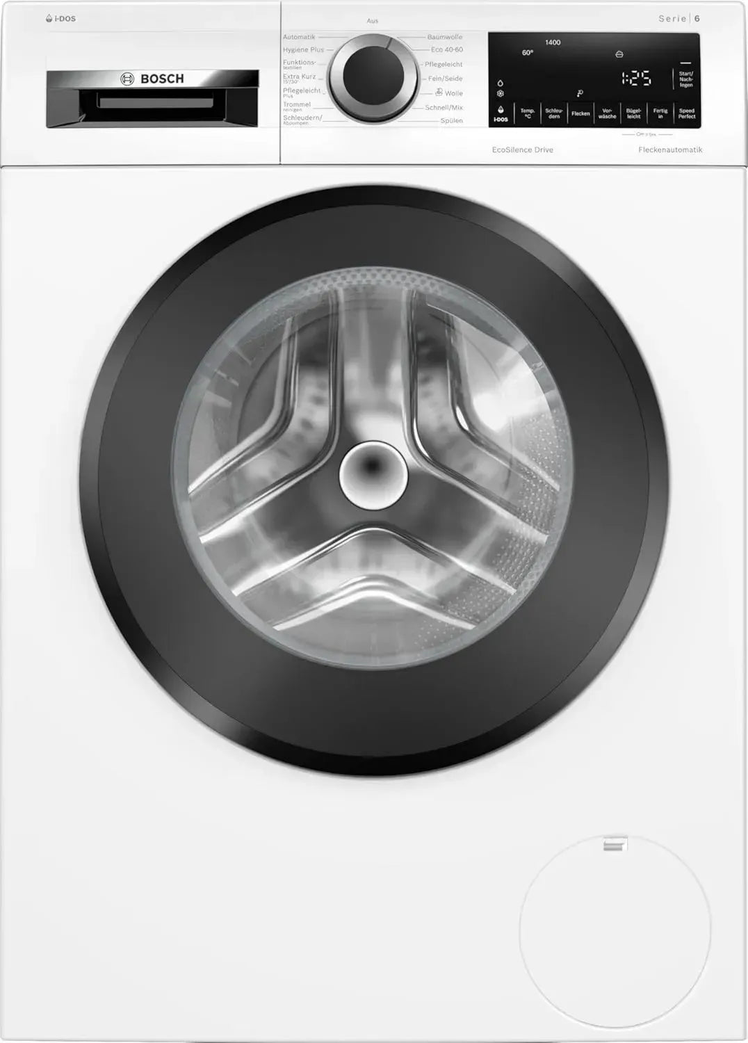 Bosch Waschmaschine Serie 6, 10 kg, 1400 U/min, i-DOS, Fleckenautomatik, EcoSilence Drive