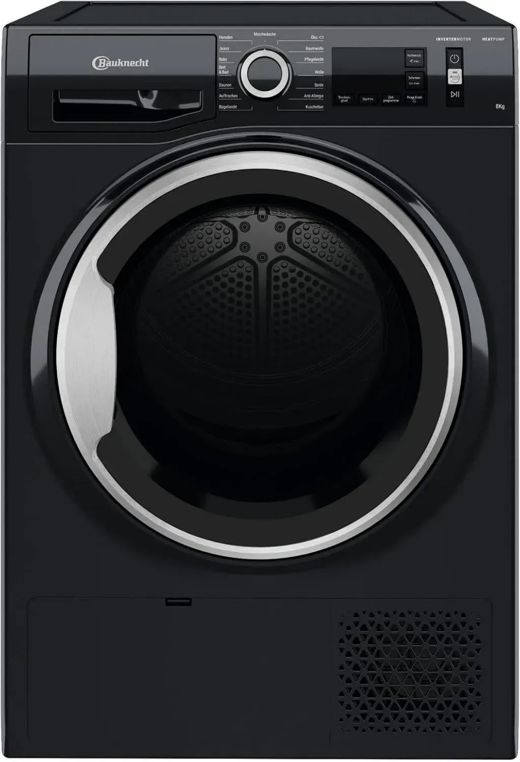 Bauknecht Kondenstrockner 8 kg mit Inverter-Motor, EasyClean-Filter, Knitterschutz, Schwarz