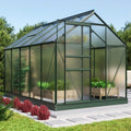 Vitavia Comet Gewächshaus 6200, Smaragd, 6,2 m², 4 mm HKP, wetterfest & stabil, ideal für Gemüse & Pflanzen, langlebig & robust