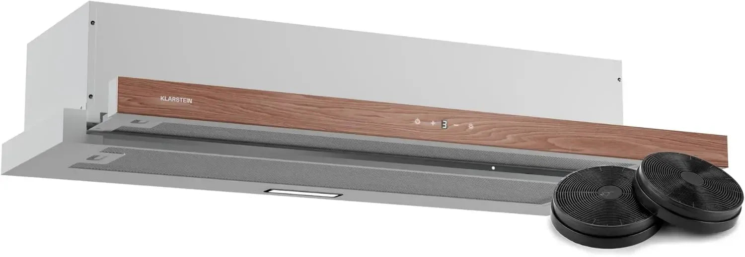 Klarstein ZenFusion Unterhaube, 90 cm, 400 m³/h, Energieklasse A, Touch, LED, Fett- & Aktivkohlefilter, Weiß
