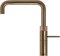 Quooker COMBI 2.2 E Fusion Square Wasserhahn in Messing Patina