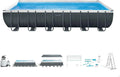 Intex Ultra XTR Rechteckiger Pool 732x366x132 cm mit Filterpumpe und Zubehör